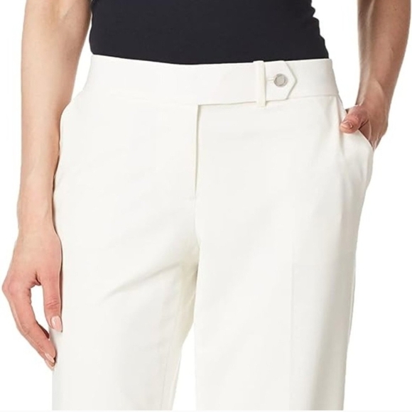 Calvin Klein Classic Fit White Trousers Size 8 - Picture 9 of 16